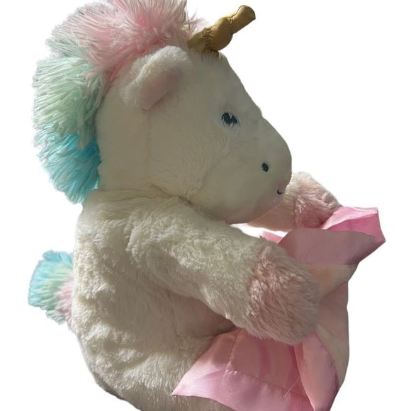 Peek-A-Boo Furry Friends Unicorn White & Pink Talking Moving Fun Plush‎ Baby Toy - Picture 3 of 7
